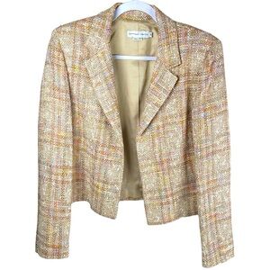 Women's Beige Tweed Blazer